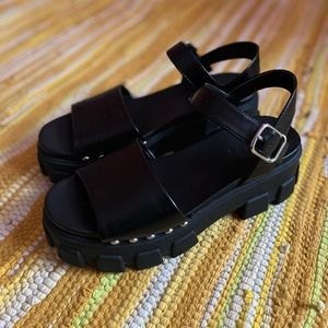 Sam Edelman Circus NY Platform Sandals Vegan Leather